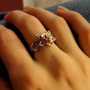 Pink Magnolia | Jewelry | New Beautiful Sterling Silver Rose Ring ...